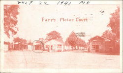Farr's Motor Court Savannah, GA Postcard Postcard Postcard