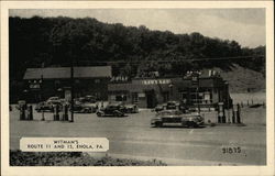 Witman's Atlantic Service and Restaurant Enola, PA Postcard Postcard Postcard