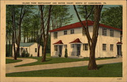 Island Park Restaurant and Motor Court Harrisburg, PA Postcard Postcard Postcard