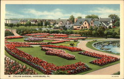Italian Gardens Postcard