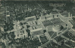 Capitol Grounds at Edge of Downtown Harrisburg, PA Postcard Postcard Postcard