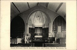 Second Reformed Church Sanctuary, Green and Verbeke Streets Harrisburg, PA Postcard Postcard Postcard