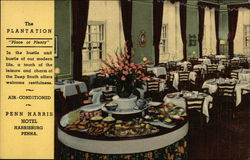 The Plantation, Penn Harris Hotel Postcard