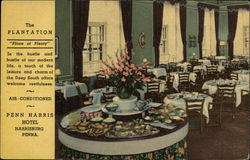 The Plantation, "Place of Plenty", Penn-Harris Hotel Postcard