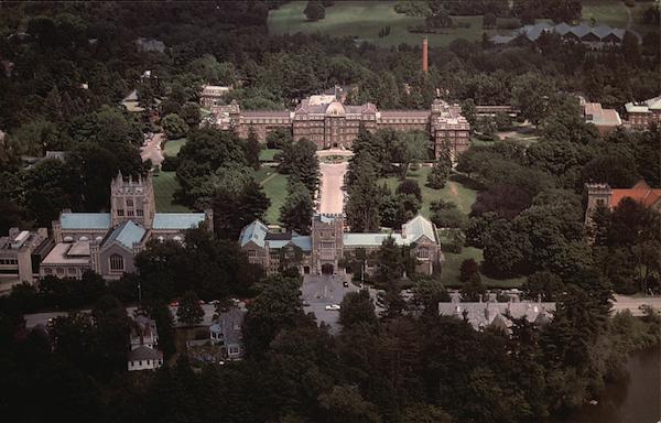 Aerial View of Main Building, Vassar College Poughkeepsie New York