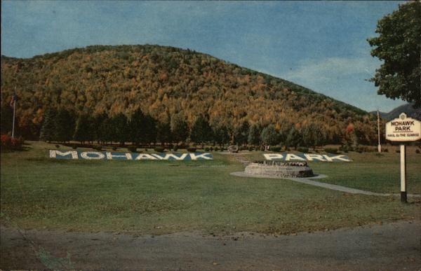 The Indian and the Trail and Wishing Well Mohawk Trail Massachusetts