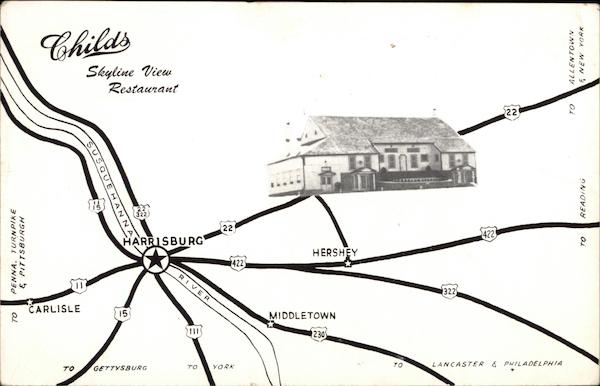 Childs Skyline View Restaurant Harrisburg Pennsylvania