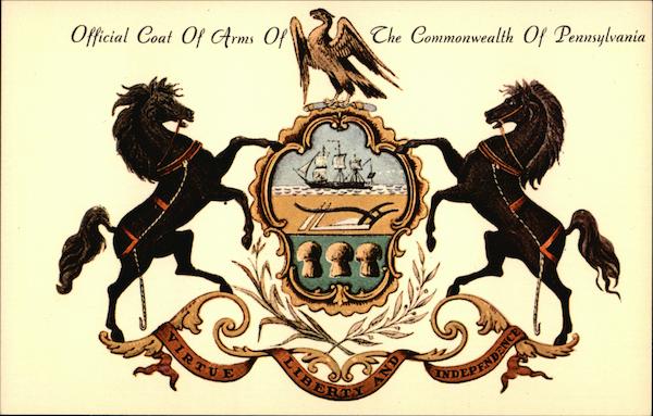 Coat of Arms of Pennsylvania Commonwealth