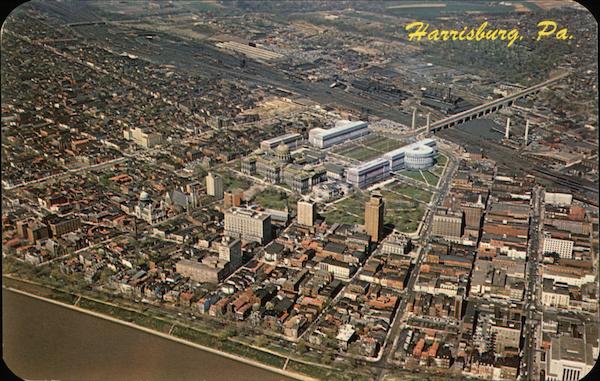 Aerial View of Harrisburg Pennsylvania Herb Lanks
