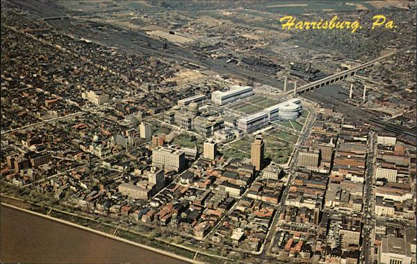 Aerial View of Harrisburg Pennsylvania Herb Lanks