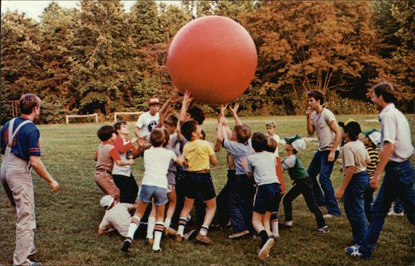 Campers Enjoy the 'Big Ball,' Mt. Lou-san Bible Camp Harrisburg Pennsylvania