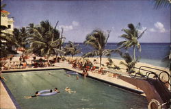 Swimming Pool at the Tower Isle Hotel Postcard