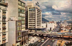 Avenida Urdanta & Puente de la Avenida de las Fuerras Armadas Postcard
