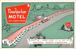 New Yorker Motel & Restaurant Weldon, NC Postcard Postcard Postcard