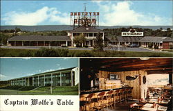 Keystone Motor Inn & Captain Wolfe's Table Postcard