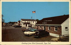 Post Office and Great Island Shopping Center Postcard