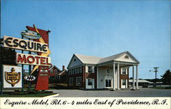 Esquire Motel Seekonk, MA Postcard Postcard Postcard