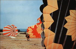 Sport Parachuting On the Mohawk Trail Orange, MA Postcard Postcard Postcard