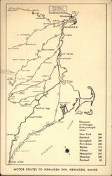 Map of Motor Routes to Newagen Inn Map of Motor Routes to Newagen Inn