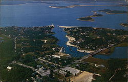 Air view of Barlow's River Postcard