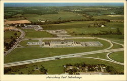 Harrisburg East Interchange and Turnpike Commission Building Postcard