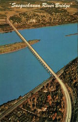 Susquehanna River Bridge - Pennsylvania Turnpike Postcard Postcard Postcard