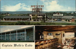 Keystone Motor Inn & Captain Wolfe's Table Postcard