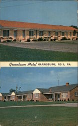 Greenlawn Motel Harrisburg, PA Postcard Postcard Postcard