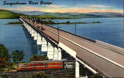Susquehanna River Bridge Postcard