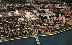 Aerial View of Harrisburg Postcard