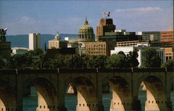 View of Harrisburg Postcard