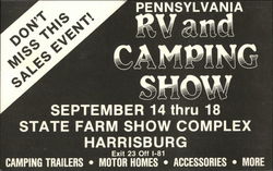 Pennsylvania RV and Camping Show Postcard