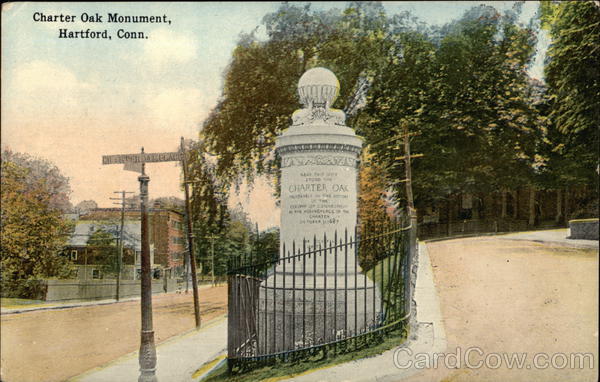 Charter Oak Monument Hartford Connecticut