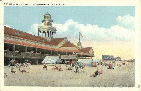 Beach and Pavillion, Narragansett Pier Rhode Island