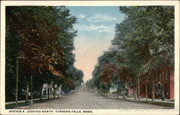 Avenue A Looking North Turners Falls Massachusetts
