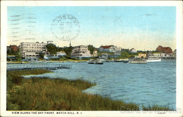 View Along Bay Front Watch Hill Rhode Island