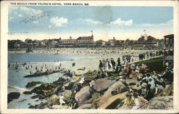 The Beach from Young'/s Hotel York Beach Maine