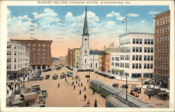 Market Square Looking South Harrisburg Pennsylvania