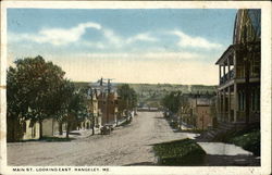 Main Street Looking East Postcard