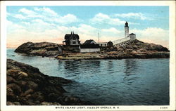 White Island Light Postcard