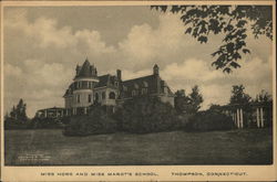 Miss Howe and Miss Marot's School Thompson, CT Postcard Postcard Postcard