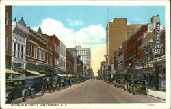 South Elm Street Greensboro, NC Postcard Postcard Postcard