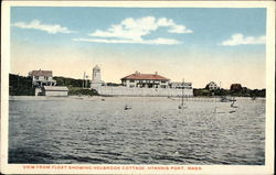 View From Float Showing Holbrook Cottage Postcard