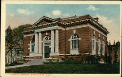 Public Library Stoughton, MA Postcard Postcard Postcard