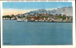 Sagamore Hill Showing Boat Landing Nantasket Beach, MA Postcard Postcard Postcard