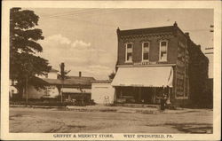 Griffey & Merritt Store West Springfield, PA Postcard Postcard Postcard