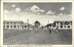 302nd U.S. Field Artillery Barracks, Camp Devers Ayer, MA Postcard Postcard Postcard