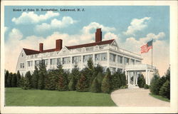 Home of John D. Rockefeller Lakewood, NJ Postcard Postcard Postcard