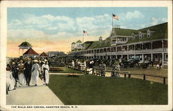 The Walk and Casino Hampton Beach, NH Postcard Postcard Postcard