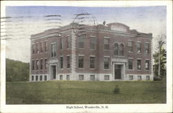 High School Woodsville, NH Postcard Postcard Postcard